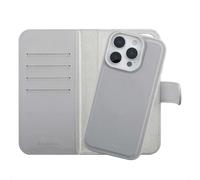 Selencia Étui portefeuille amovible Olyn avec MagSafe pour Apple iPhone 16 Pro - Gris