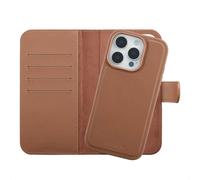 Selencia Étui portefeuille amovible Olyn avec MagSafe pour Apple iPhone 16 Pro - Marron