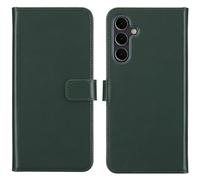 Selencia Étui portefeuille en cuir véritable pour Samsung Galaxy A16 - Vert