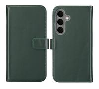 Selencia Étui portefeuille en cuir véritable pour Samsung Galaxy S25 - Vert