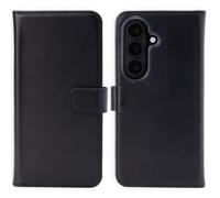 Selencia Selencia Étui portefeuille en cuir véritable pour Samsung Galaxy S26 Plus Noir Noir