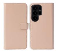 Selencia Étui portefeuille en cuir véritable pour Samsung Galaxy S26 Ultra - Dusty Pink