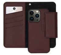Selencia Etui portefeuille serpent amovible 2-en-1 Llyr pour iPhone 13 Pro - Rouge foncé
