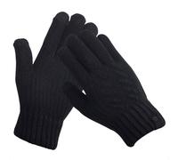 Selencia Gants Tactiles Effet Laine - Femme - Taille M - Noir