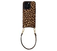 Selencia Nova coque arrière en cuir véritable avec porte-cartes pour Apple iPhone 14 Pro - Fawn Chic