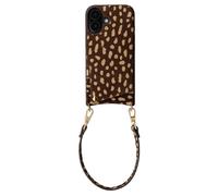 Selencia Nova coque arrière en cuir véritable avec porte-cartes pour Apple iPhone 17 - Fawn Chic