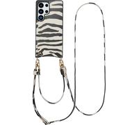 Selencia Nova étui de téléphone avec cordon et porte-cartes pour le Samsung Galaxy S25 Ultra - Zazzy Zebra