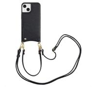 Selencia Nova Phone Case avec cordon et porte-cartes pour Apple iPhone 14 / 13 - Noir
