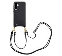 Selencia Nova Phone Case avec cordon et porte-cartes pour le Samsung Galaxy A36 / A56 - Noir
