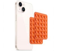 Selencia Pack de 2 Supports de téléphone à ventouse - Orange