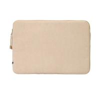 Selencia Pochette ordinateur Corduroy 15-16 pouces - Beige
