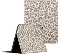 Selencia Sabi Bibliothèque avec impression pour Apple iPad 11 (2025) 11 pouces A16 / iPad 10 (2022) 10.9 pouces - Ivoire doux