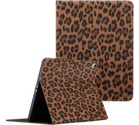 Selencia Sabi Bibliothèque avec impression pour Apple iPad Air 11 pouces (2025) M3 / (2024) M2 / Air 5 (2022) / Air 4 (2020) - Mocha Brown