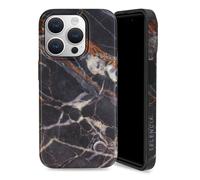 Selencia Selencia Aurora Coque Fashion iPhone 15 Pro Onyx Black Marble Noir
