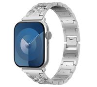 Selencia Selencia Bracelet à maillons scintillants Watch Series 1 t/m 9 / SE (38/40/41 mm) | Series 10 / 11 (42 mm) Argent Argent