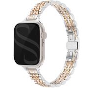 Selencia Selencia Bracelet en acier slim style Jubilee Watch Series 1 à 9 / SE (38/40/41 mm) | Series 10 (42 mm) Argent et Or Rose Argent