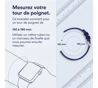 Selencia Bracelet magnétique en acier pour Samsung Galaxy Watch 7 (40/44mm) - Doré