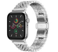 Selencia Bracelet Metallique Jubilee pour Apple Watch Series 1 t/m 9 / SE (38/40/41 mm) | Series 10 / 11 (42 mm) - Argent