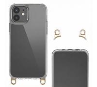 Selencia Coque arrière avec crochets amovibles pour Apple iPhone 12 (Pro) - Transparent