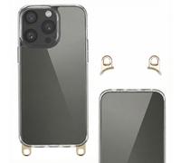 Selencia Coque arrière avec crochets amovibles pour Apple iPhone 15 Pro Max - Transparent