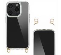 Selencia Coque arrière avec crochets amovibles pour Apple iPhone 15 Pro - Transparent