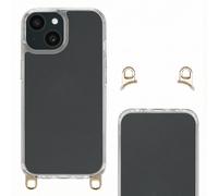 Selencia Selencia Coque arrière avec crochets amovibles pour iPhone 15 Transparent Transparent