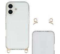 Selencia Coque arrière avec crochets amovibles pour Apple iPhone 17 - Transparent