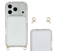 Selencia Selencia Coque arrière avec crochets amovibles pour iPhone 18 Pro / 17 Pro Transparent Transparent