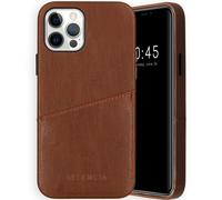 Selencia Coque arrière en cuir végan Vayu pour iPhone 12 (Pro) - Marron