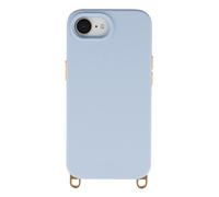 Selencia Selencia Coque arrière Rivièra avec MagSafe avec crochets amovibles pour iPhone 17e / 16e Powder Blue Bleu