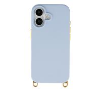 Selencia Selencia Coque arrière Rivièra avec MagSafe avec crochets amovibles pour iPhone 16 Powder Blue Bleu