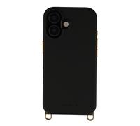 Selencia Coque arrière Rivièra avec MagSafe avec crochets amovibles pour Apple iPhone 16 - Velvet Black