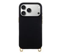 Selencia Coque arrière Rivièra avec MagSafe avec crochets amovibles pour Apple iPhone 17 Pro - Velvet Black