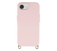 Selencia Selencia Coque arrière Rivièra avec MagSafe avec crochets amovibles pour iPhone 17e / 16e Sorbet Pink Rose