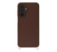 Selencia Selencia Coque arrière Rivièra avec MagSafe avec crochets amovibles pour Samsung Galaxy A16 / A17 / A26 Choco Brown Brun foncé