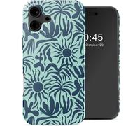 Selencia Selencia Coque arrière Vivid avec MagSafe iPhone 16 Tropical Vibes Light Blue Multicolore