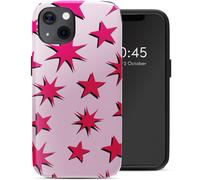 Coque arrière Vivid avec MagSafe pour iPhone 13 - Stars Rubine Red Light Pink