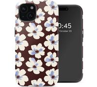 Selencia Selencia Coque arrière Vivid avec MagSafe pour iPhone 15 Choco Flower Pop Multicolore