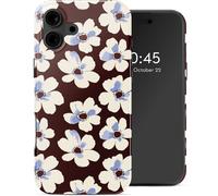 Selencia Coque arrière Vivid avec MagSafe pour Apple iPhone 16 - Choco Flower Pop