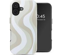 Coque arrière Vivid avec MagSafe pour iPhone 17 - Desert Waves Beige
