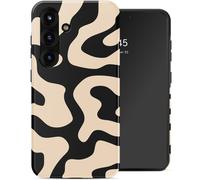 Selencia Coque arrière Vivid avec MagSafe pour Samsung Galaxy S25 - Art Wave Black