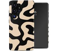 Selencia Coque arrière Vivid avec MagSafe pour Samsung Galaxy S25 Ultra - Art Wave Black