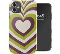 Selencia Selencia Coque arrière Vivid iPhone 11 Double Hearts Plum Fern Multicolore