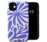 Selencia Selencia Coque arrière Vivid iPhone 11 Modern Bloom Sapphire Blue Multicolore