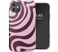 Selencia Selencia Coque arrière Vivid iPhone 11 Wavy Swirl Pink Plum Multicolore