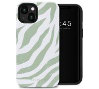 Selencia Selencia Coque arrière Vivid Tough iPhone 13 Colorful Zebra Sage Green Multicolore
