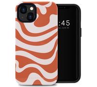 Selencia Selencia Coque arrière Vivid iPhone 13 Dream Swirl Orange Multicolore