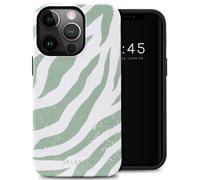 Selencia Selencia Coque arrière Vivid iPhone 13 Pro Colorful Zebra Sage Green Multicolore