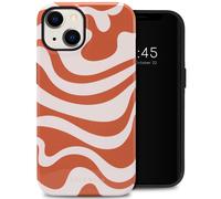 Selencia Selencia Coque arrière Vivid iPhone 14 Dream Swirl Orange Multicolore