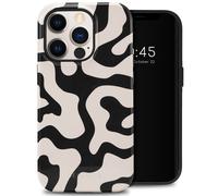 Selencia Coque arrière Vivid pour iPhone 14 Pro - Art Wave Black